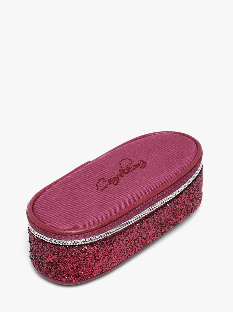 Trousse école 22cm avec 1 compartiment caméléon vintage fantasy Rouge cerise - Kiabi