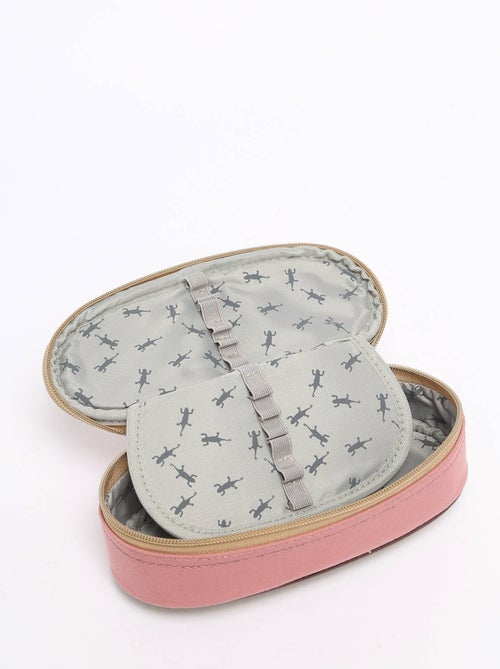 Trousse école 22cm avec 1 compartiment Caméléon Vintage Fantasy - Kiabi
