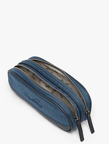 Trousse école 24cm avec 2 compartiments Caméléon Vintage