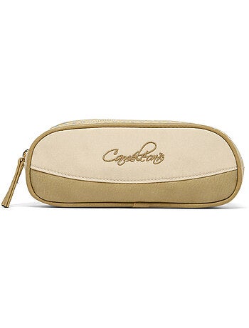 Trousse école 24cm avec 2 compartiments caméléon vintage fantasy