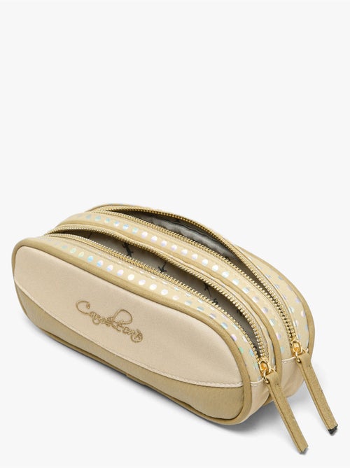 Trousse école 24cm avec 2 compartiments caméléon vintage fantasy - Kiabi