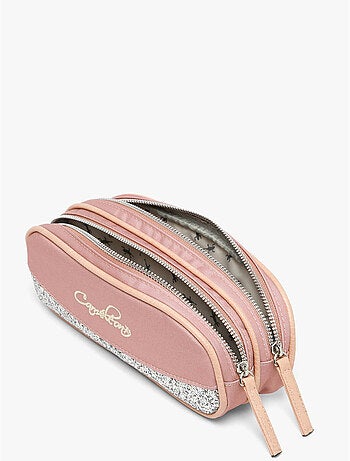 Trousse école 24cm avec 2 compartiments caméléon vintage fantasy