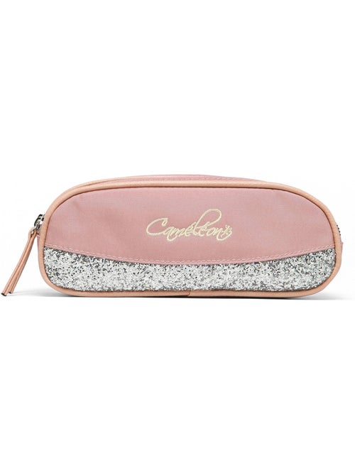 Trousse école 24cm avec 2 compartiments caméléon vintage fantasy - Kiabi