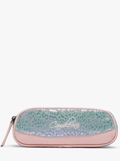 Trousse école 24cm avec 2 compartiments Caméléon Vintage Fantasy - Kiabi