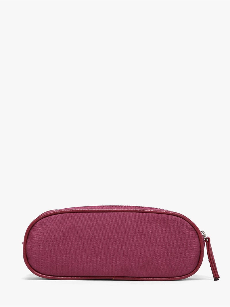 Trousse école 24cm avec 2 compartiments caméléon vintage fantasy Rouge cerise - Kiabi