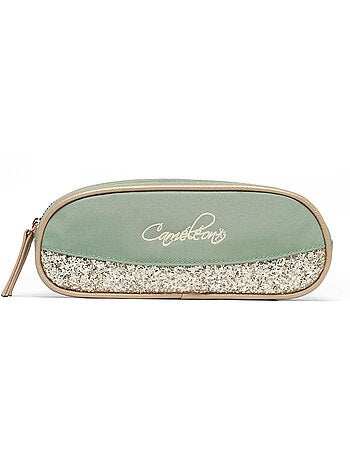 Trousse école 24cm avec 2 compartiments Caméléon Vintage Fantasy