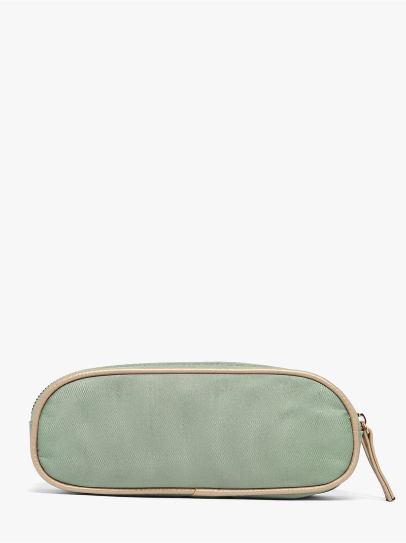 Trousse école 24cm avec 2 compartiments Caméléon Vintage Fantasy Vert pistache - Kiabi