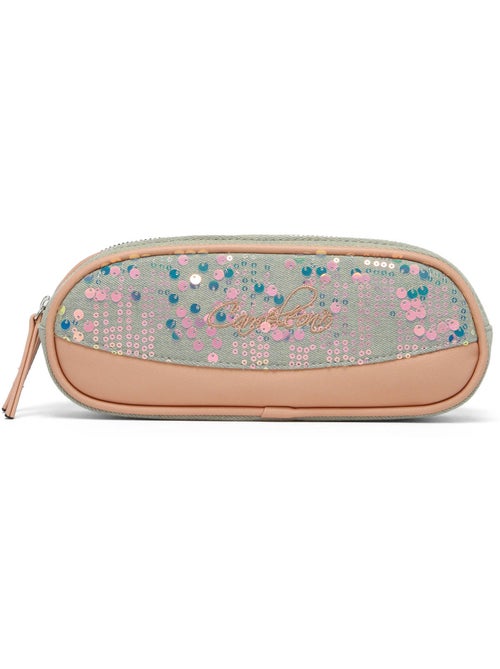 Trousse école 24cm avec 2 compartiments caméléon vintage fantasy - Kiabi