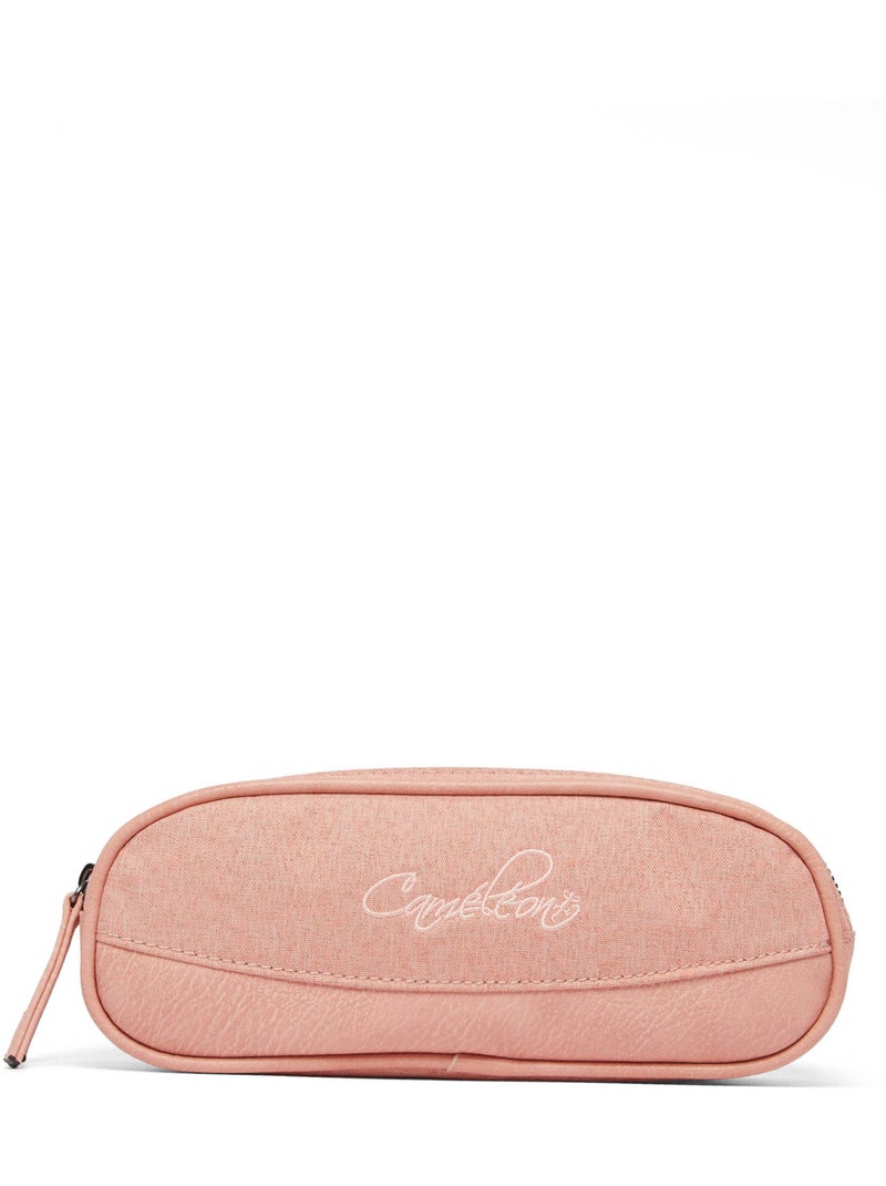 Trousse école 24cm avec 2 compartiments Caméléon Vintage Rose parme - Kiabi