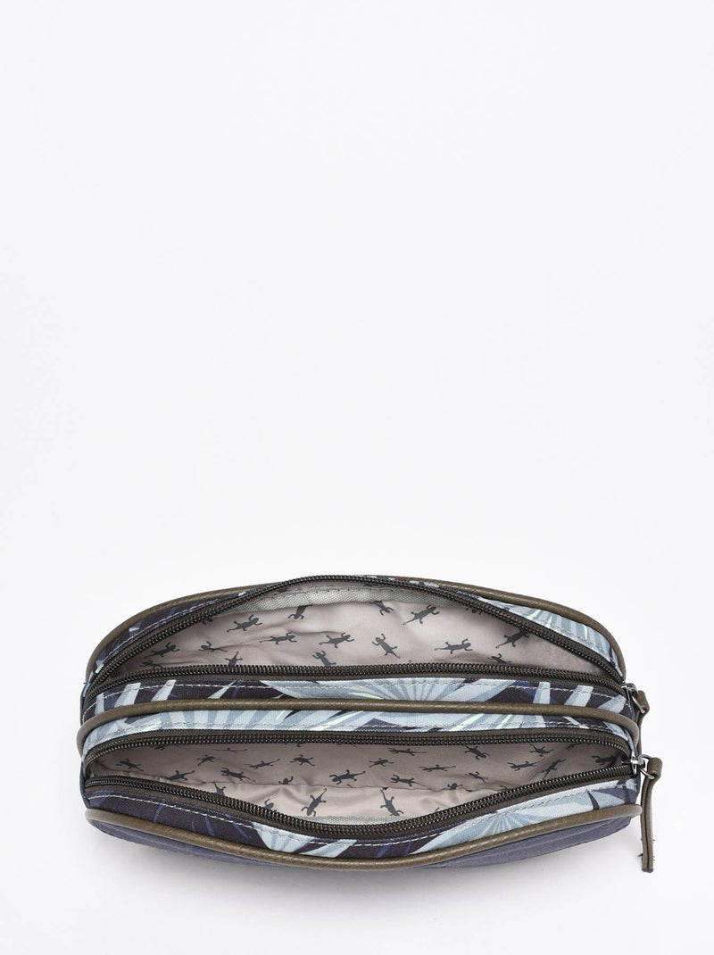 Trousse école 24cm avec 2 compartiments Caméléon Vintage Urban Blanc Gris - Kiabi