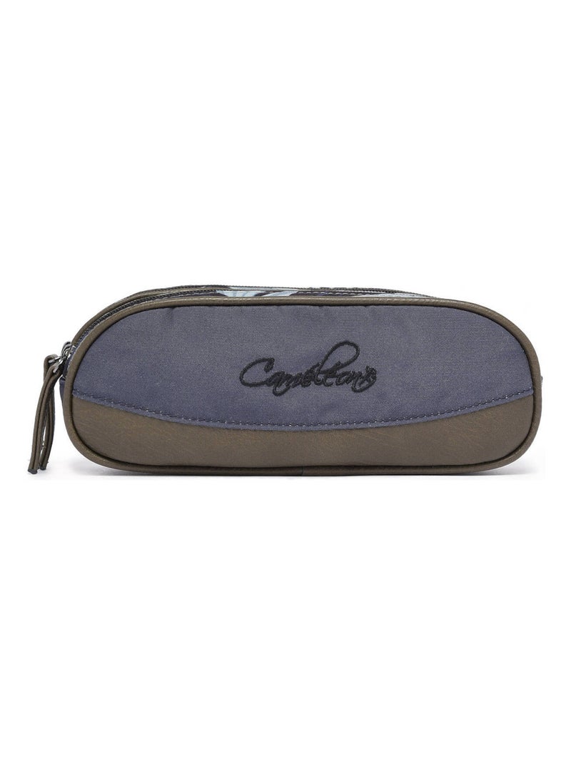 Trousse école 24cm avec 2 compartiments Caméléon Vintage Urban Blanc Gris - Kiabi