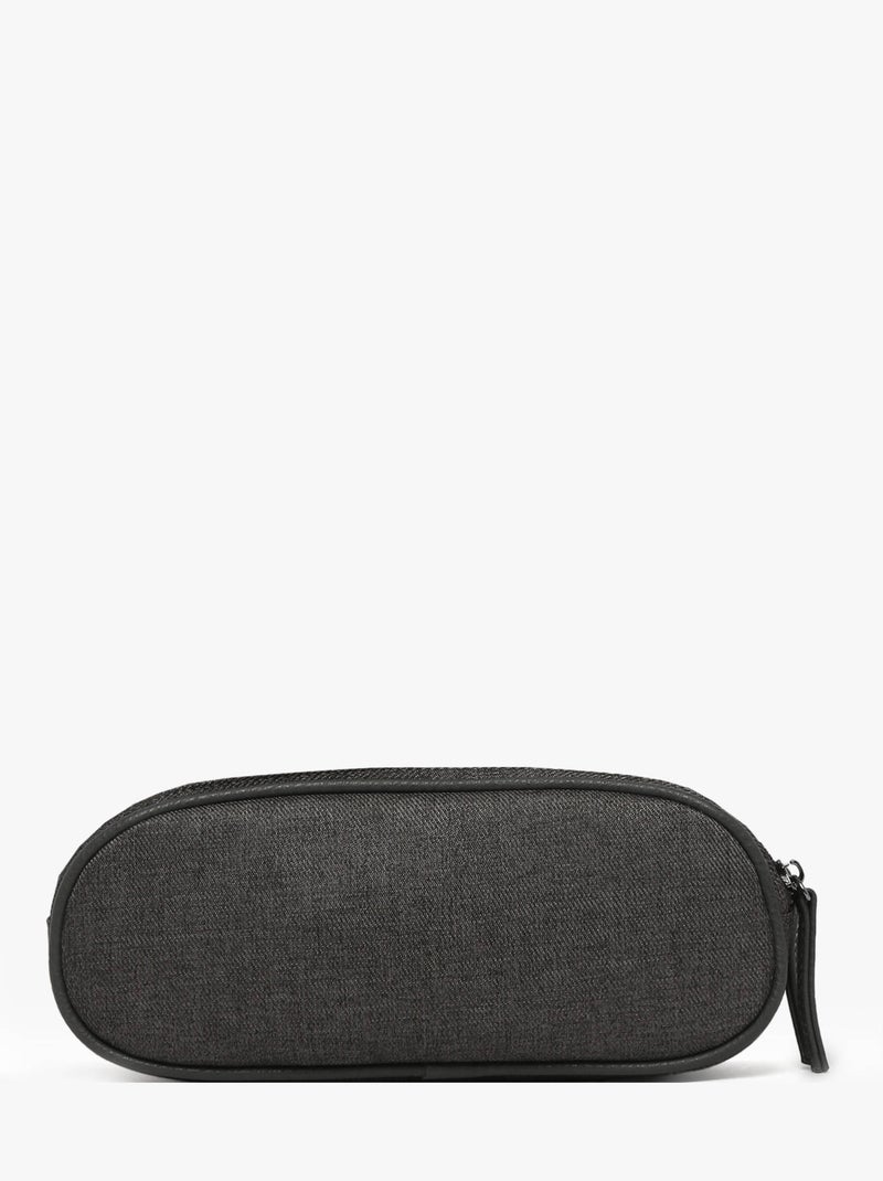 Trousse école 24cm avec 2 compartiments Caméléon Vintage Urban Gris Noir - Kiabi