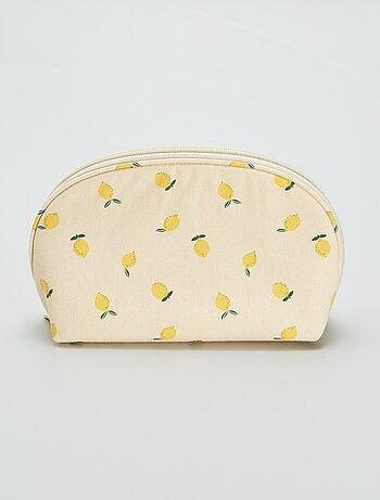 Trousse en coton imprimée fruits