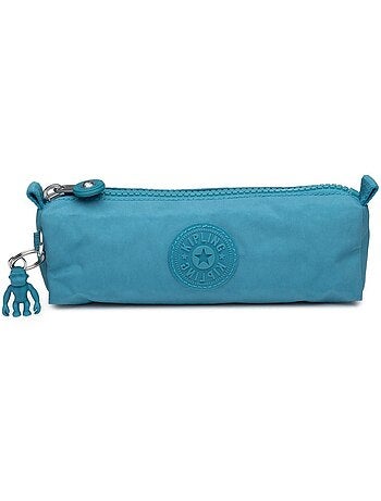 Trousse en nylon lisse avec porte-clé singe Kipling 22 CM