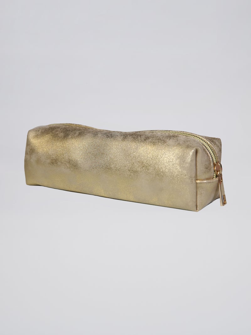 Trousse en simili dorée doré - Kiabi