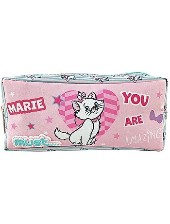Trousse en toile imprimée Marie Disney 1 compartiment