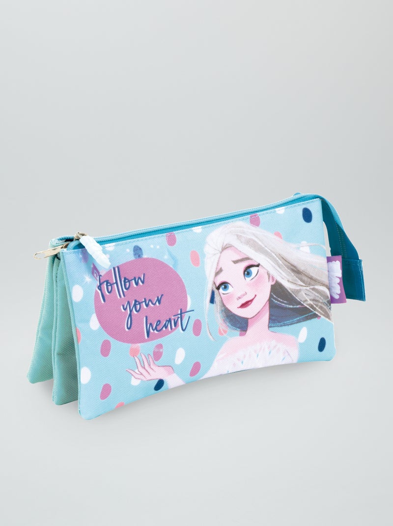 Trousse en toile 'La reine des neiges' bleu - Kiabi