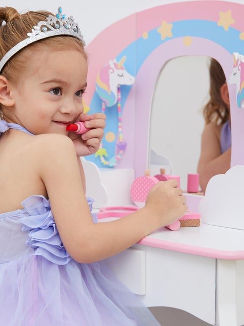 Trousse faux maquillage enfant fille jouet imitation cosmétique 10 accessoires - Kiabi