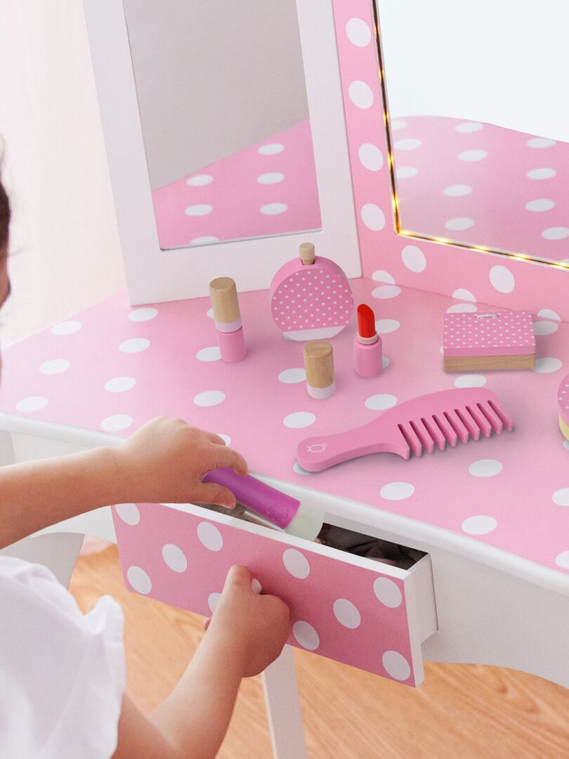 howa toy trousse de maquillage pour enfants avec 8 accessoires en