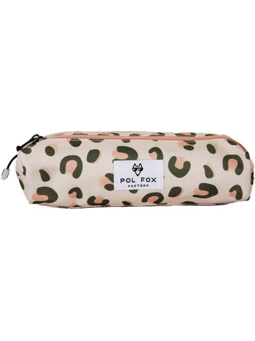 Trousse fille 2 compartiments POL FOX Crush rose motif léopard - Kiabi Trousse fille 2 compartiments POL FOX Crush rose motif léopard - Kiabi