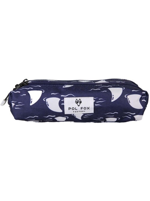 Trousse garçon 2 compartiments POL FOX Shark bleu marine motif requin - Kiabi Trousse garçon 2 compartiments POL FOX Shark bleu marine motif requin - Kiabi