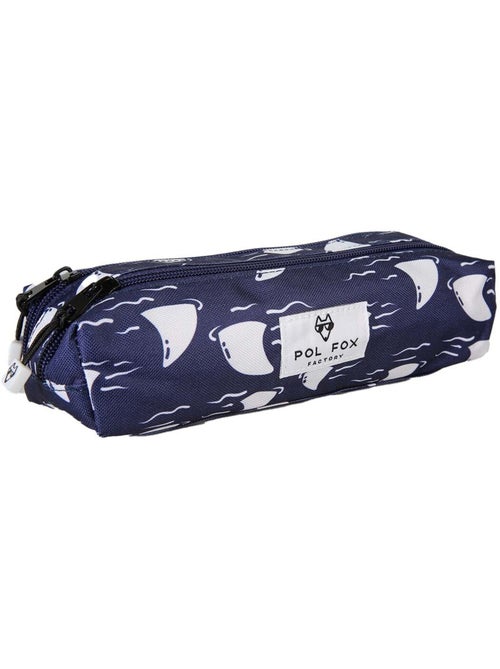 Trousse garçon 2 compartiments POL FOX Shark bleu marine motif requin - Kiabi Trousse garçon 2 compartiments POL FOX Shark bleu marine motif requin - Kiabi