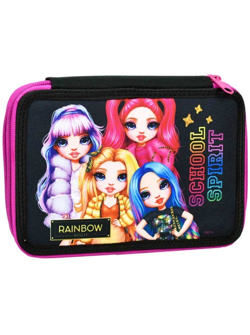 Trousse garnie à 2 compartiments imprimée Rainbow High School Spirit 18 CM - Kiabi