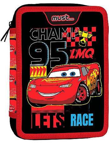 Trousse garnie Cars tissu imprimé Let's Race avec fournitures complètes