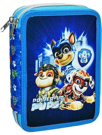 Trousse garnie double compartiment Power Up Pat Patrouille 18 CM