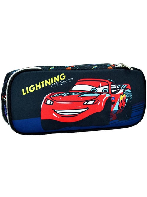 Trousse GIM Cars Lightning en textile 2 compartiments - Kiabi