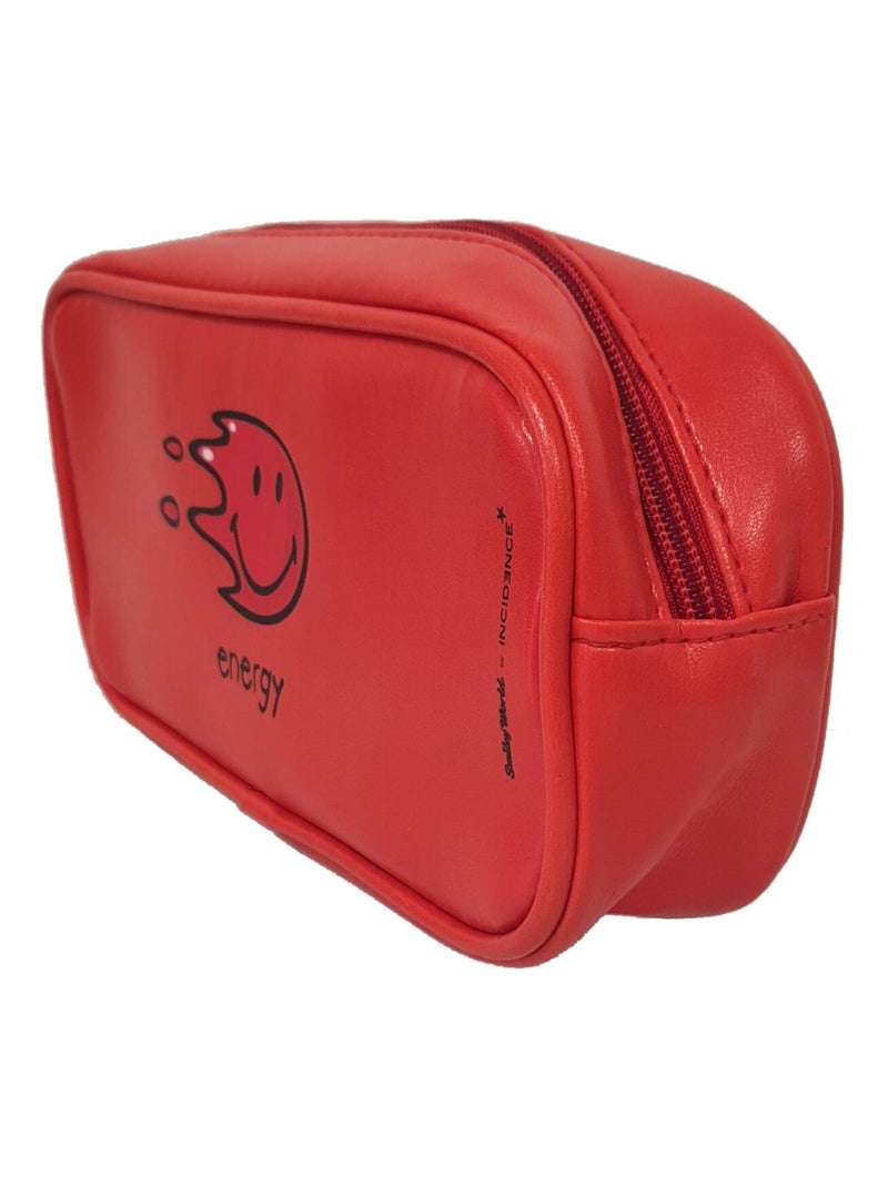 Trousse Happy Colours rouge Rouge - Kiabi