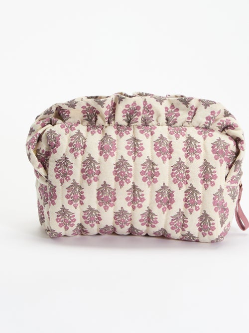 Trousse imprimée en textile - Kiabi