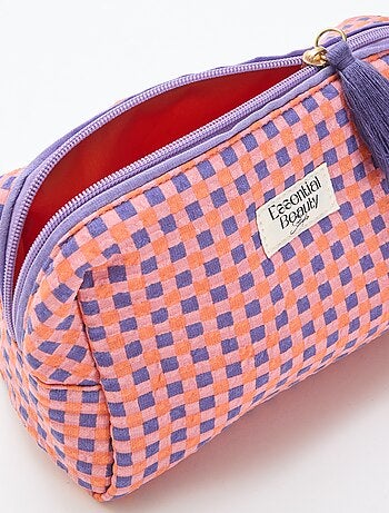 Trousse imprimée et zippée