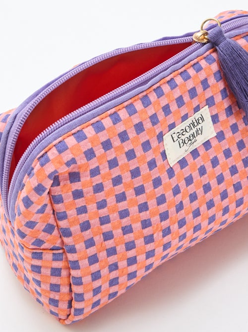 Trousse imprimée et zippée - Kiabi