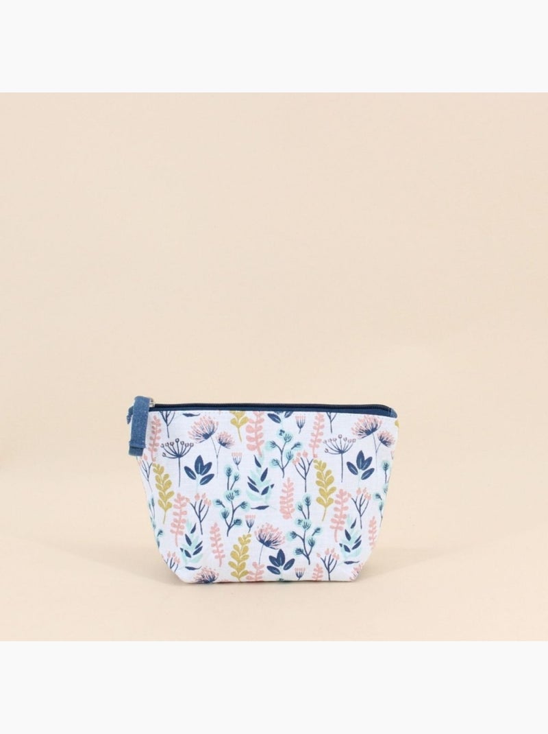 Trousse imprimée fleuris 21x17cm Blanc - Kiabi