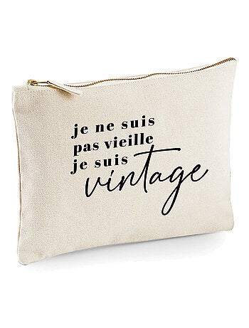 Trousse JE NE SUIS PAS VIEILLE JE SUIS VINTAGE