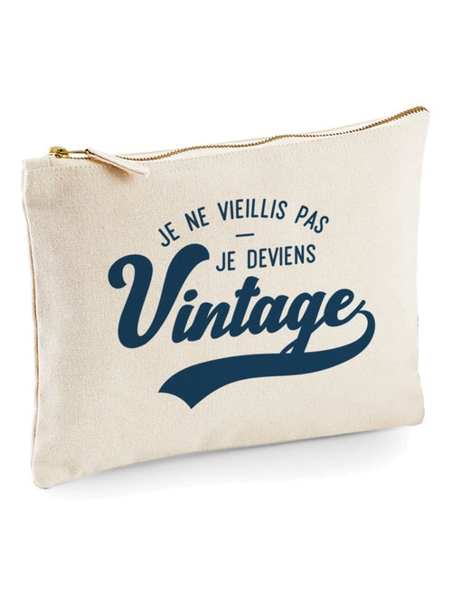 Trousse JE NE VIEILLIS PAS JE DEVIENS VINTAGE - Kiabi