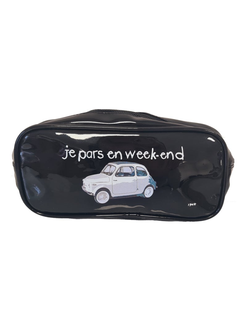 Trousse Je pars en Week-end Noir - Kiabi