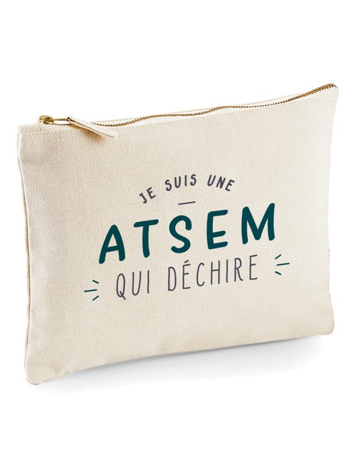Trousse JE SUIS UNE ATSEM QUI DÉCHIRE - Kiabi