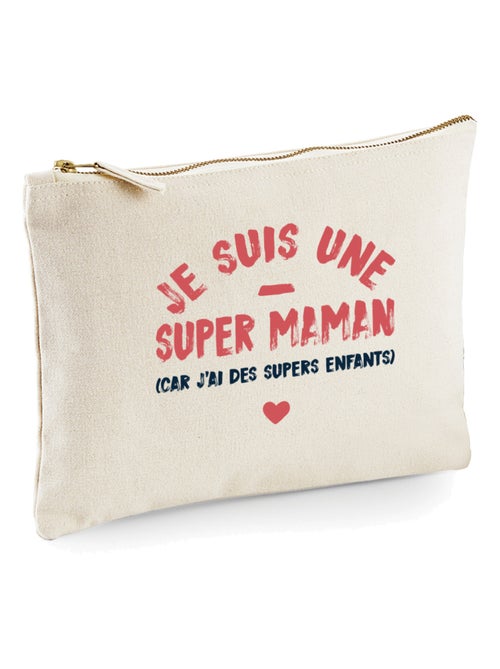Trousse JE SUIS UNE SUPER MAMAN PARCE QUE J'AI DES SUPERS ENFANTS - Kiabi
