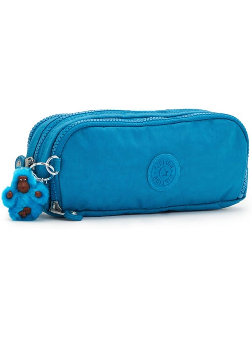 Trousse Kipling GITROY 3 compartiments zippés 23 cm – N Aquatic Blue - Kiabi Trousse Kipling GITROY 3 compartiments zippés 23 cm – N Aquatic Blue - Kiabi