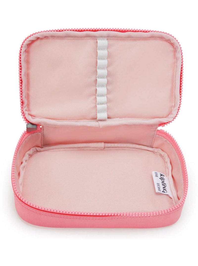 Trousse  Kipling tissu synthétique coloris Coral Sea Rose - Kiabi