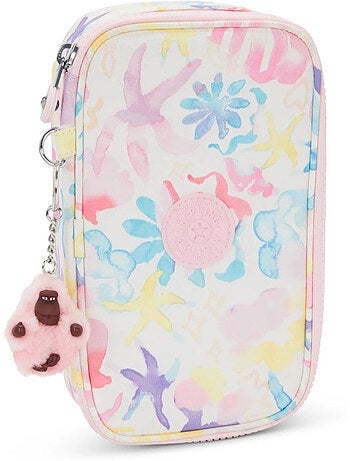 Trousse Kipling tissu synthétique imprimé Aqua Sea