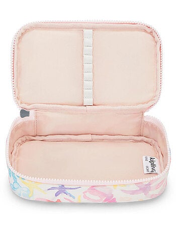 Trousse Kipling tissu synthétique imprimé Aqua Sea