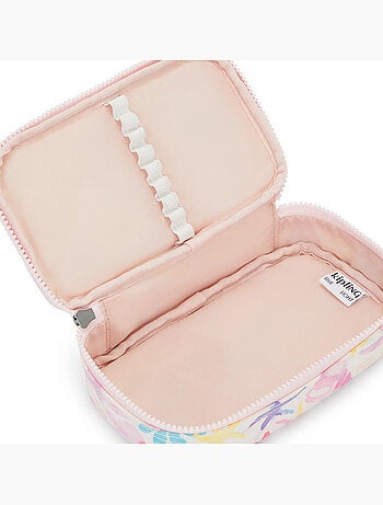 Trousse Kipling tissu synthétique imprimé Aqua Sea