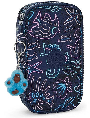 Trousse kipling tissu synthétique imprimé disco fish