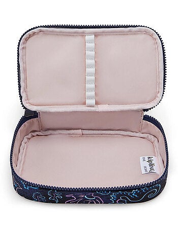 Trousse kipling tissu synthétique imprimé disco fish