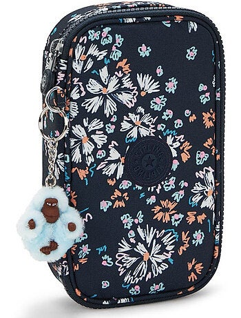 Trousse kipling tissu synthétique imprimé flower field