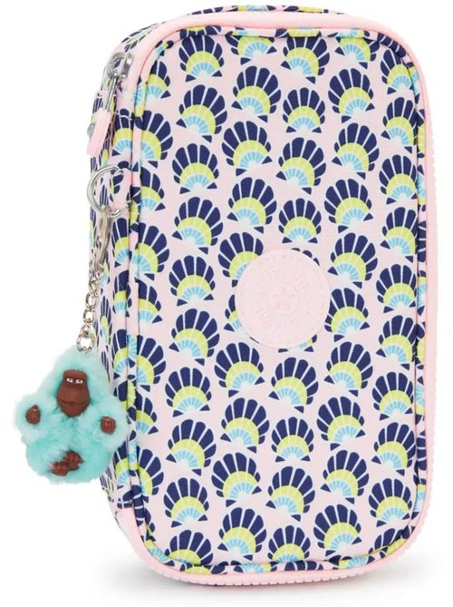 Trousse  Kipling tissu synthétique imprimé Geo Shell - Kiabi