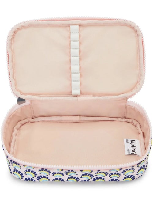 Trousse  Kipling tissu synthétique imprimé Geo Shell - Kiabi
